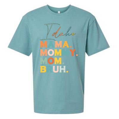 Idaho Mama Mommy Mom Bruh Funny Mothers Day Funny Gift For Mom Gift Sueded Cloud Jersey T-Shirt