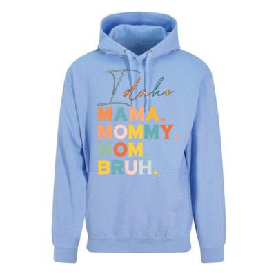 Idaho Mama Mommy Mom Bruh Funny Mothers Day Funny Gift For Mom Gift Unisex Surf Hoodie