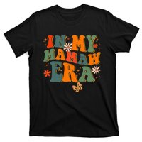 In My Mamaw Era Groovy Retro Floral Hippie Cool Mamaw Club T-Shirt