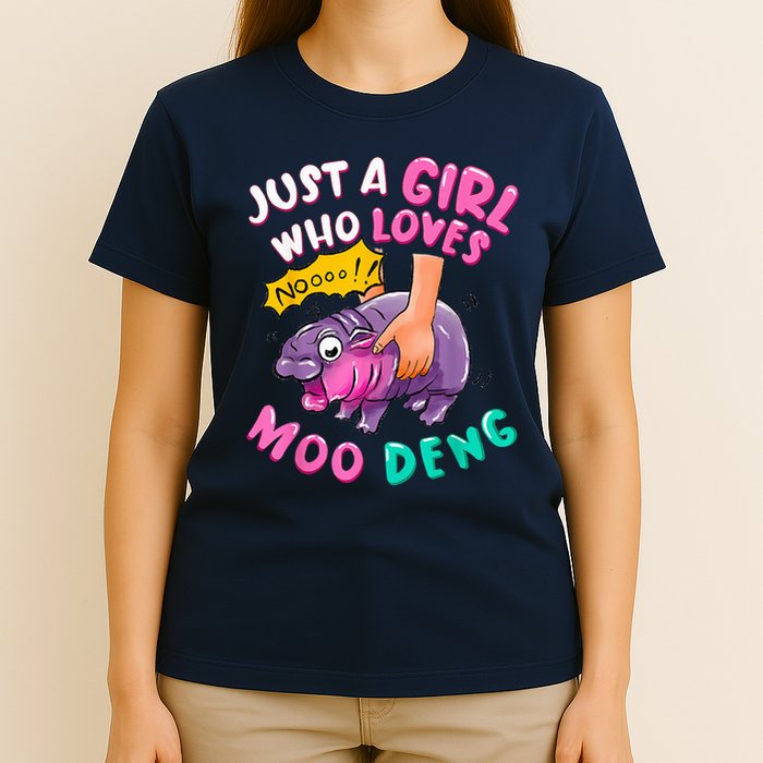 In My Moo Deng Era  Moo Deng Lover Just A Girl Who Loves Moo Deng T-Shirt