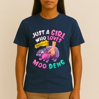 In My Moo Deng Era  Moo Deng Lover Just A Girl Who Loves Moo Deng T-Shirt