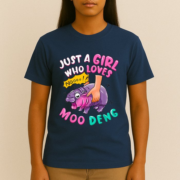 In My Moo Deng Era  Moo Deng Lover Just A Girl Who Loves Moo Deng T-Shirt