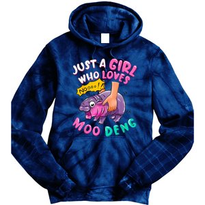 In My Moo Deng Era  Moo Deng Lover Just A Girl Who Loves Moo Deng Tie Dye Hoodie