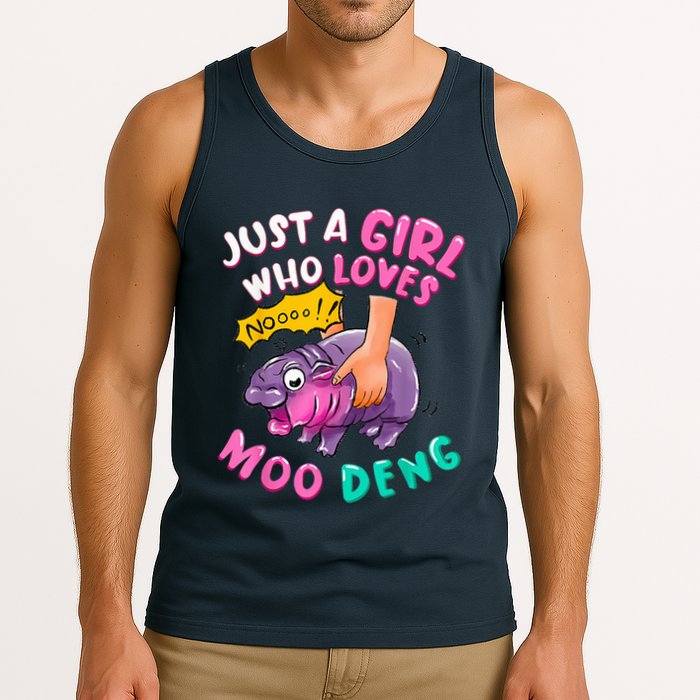 In My Moo Deng Era  Moo Deng Lover Just A Girl Who Loves Moo Deng Tank Top