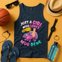 In My Moo Deng Era  Moo Deng Lover Just A Girl Who Loves Moo Deng Tank Top