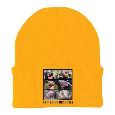 In My Moo Deng Era  Moo Deng Lover Gift Knit Cap Winter Beanie