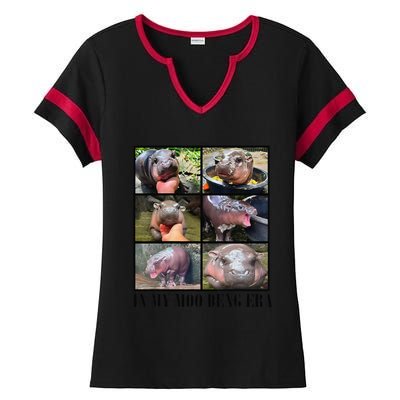 In My Moo Deng Era  Moo Deng Lover Gift Ladies Halftime Notch Neck Tee