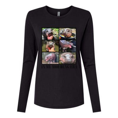 In My Moo Deng Era  Moo Deng Lover Gift Womens Cotton Relaxed Long Sleeve T-Shirt