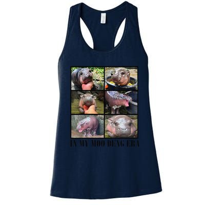 In My Moo Deng Era  Moo Deng Lover Gift Women's Racerback Tank