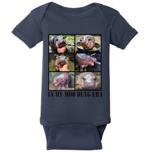 In My Moo Deng Era  Moo Deng Lover Gift Baby Bodysuit