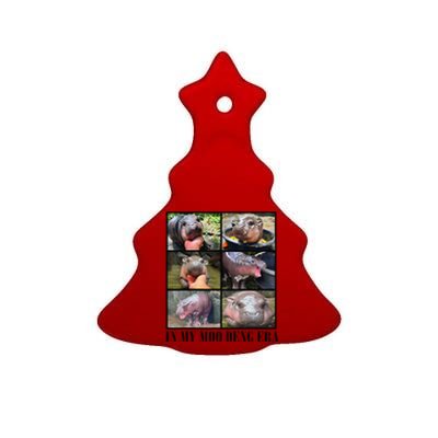 In My Moo Deng Era  Moo Deng Lover Gift Ceramic Tree Ornament