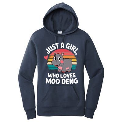 In My Moo Deng Era  Moo Deng Lover Just A Girl Who Loves Moo Deng Women's Pullover Hoodie