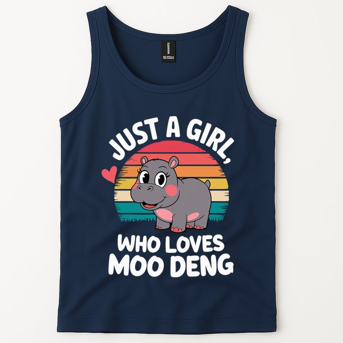 In My Moo Deng Era  Moo Deng Lover Just A Girl Who Loves Moo Deng Tank Top