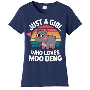 In My Moo Deng Era  Moo Deng Lover Just A Girl Who Loves Moo Deng Women's T-Shirt