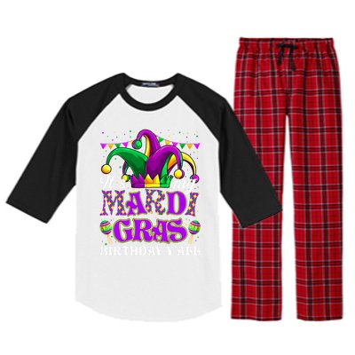 Its My Mardi Gras Birthday Yall Funny Mardi Gras Meaningful Gift Raglan Sleeve Pajama Set