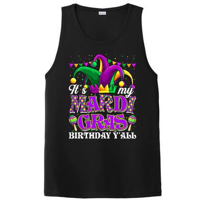 Its My Mardi Gras Birthday Yall Funny Mardi Gras Meaningful Gift PosiCharge Competitor Tank