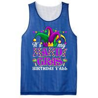 Its My Mardi Gras Birthday Yall Funny Mardi Gras Meaningful Gift Mesh Reversible Basketball Jersey Tank