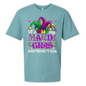 Its My Mardi Gras Birthday Yall Funny Mardi Gras Meaningful Gift Sueded Cloud Jersey T-Shirt