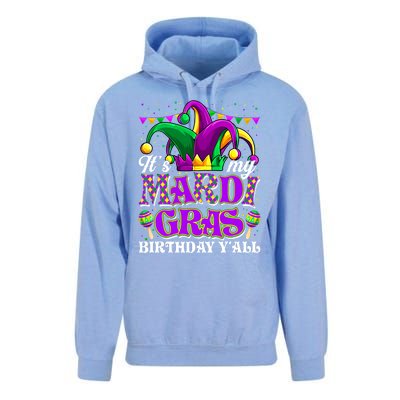 Its My Mardi Gras Birthday Yall Funny Mardi Gras Meaningful Gift Unisex Surf Hoodie