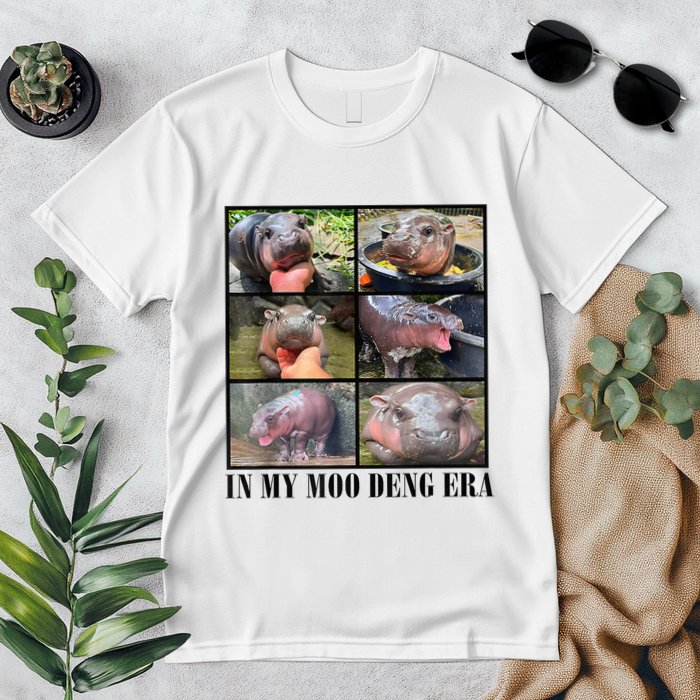 In My Moo Deng Era  Moo Deng Lover Loves Moo Deng Meme Premium T-Shirt