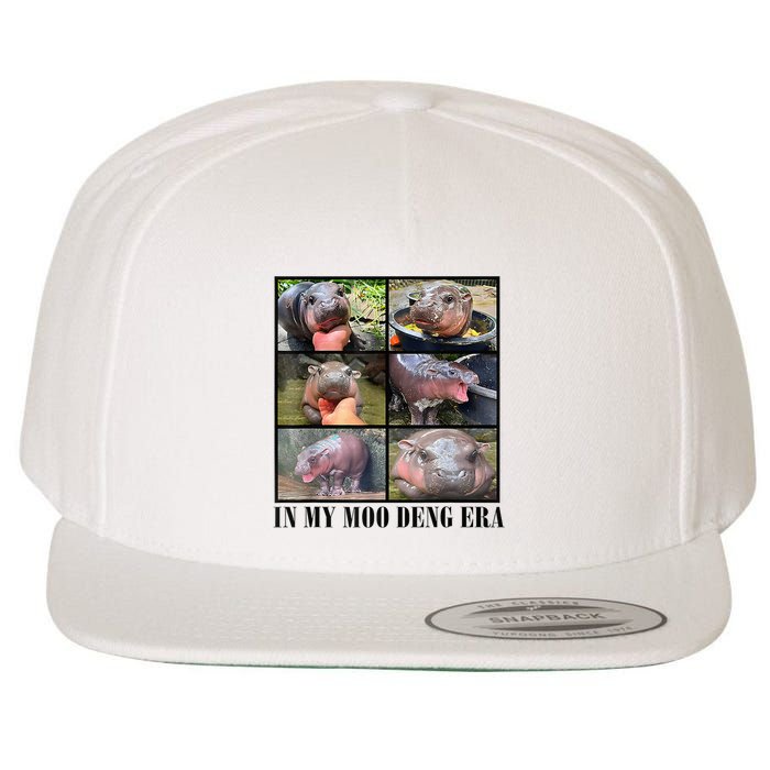 In My Moo Deng Era  Moo Deng Lover Loves Moo Deng Meme Wool Snapback Cap