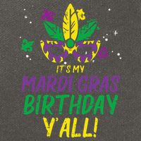 Its My Mardi Gras Birthday Yall Mardi Gras Cotton Canvas Backpack