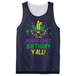 Its My Mardi Gras Birthday Yall Mardi Gras Mesh Reversible Basketball Jersey Tank