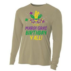 Its My Mardi Gras Birthday Yall Mardi Gras Cooling Performance Long Sleeve Crew