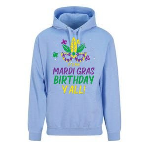 Its My Mardi Gras Birthday Yall Mardi Gras Unisex Surf Hoodie