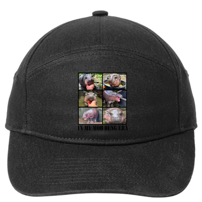 In My Moo Deng Era  Moo Deng Lover 7-Panel Snapback Hat