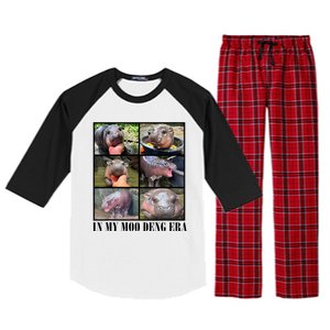 In My Moo Deng Era  Moo Deng Lover Raglan Sleeve Pajama Set