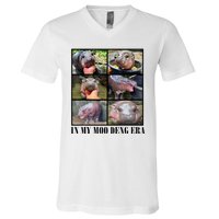 In My Moo Deng Era  Moo Deng Lover V-Neck T-Shirt