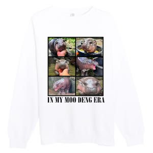 In My Moo Deng Era  Moo Deng Lover Premium Crewneck Sweatshirt