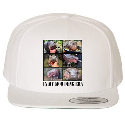 In My Moo Deng Era  Moo Deng Lover Wool Snapback Cap