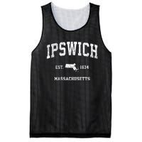 Ipswich Massachusetts Ma Vintage Sports Mesh Reversible Basketball Jersey Tank