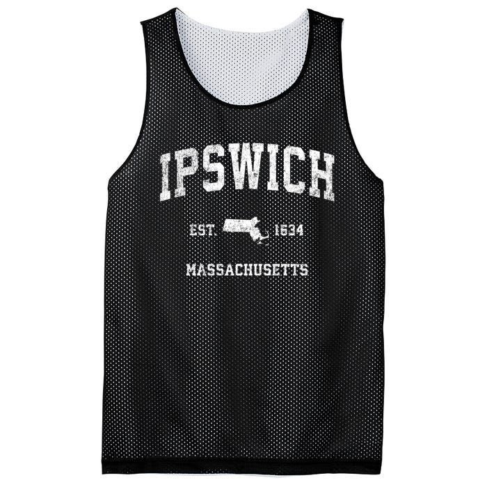 Ipswich Massachusetts Ma Vintage Sports Mesh Reversible Basketball Jersey Tank