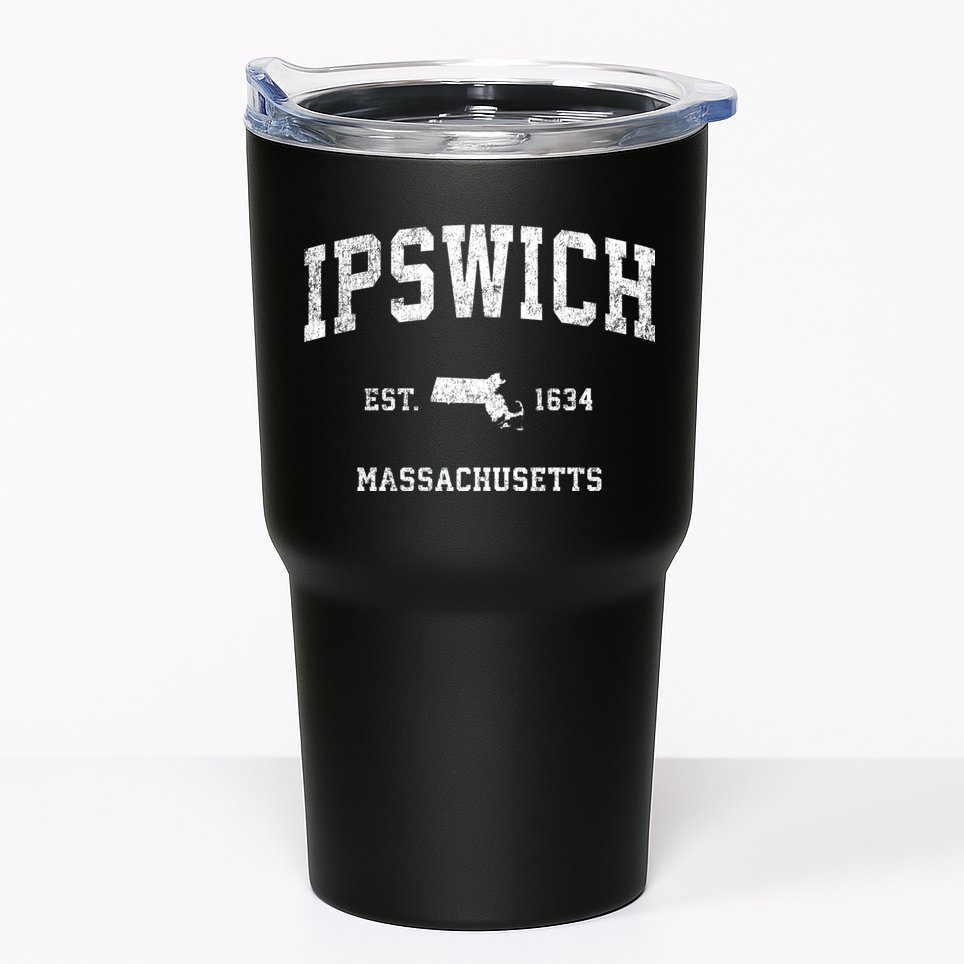 Ipswich Massachusetts Ma Vintage Sports Tumbler