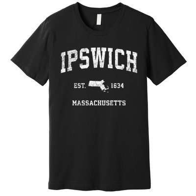 Ipswich Massachusetts Ma Vintage Sports Premium T-Shirt