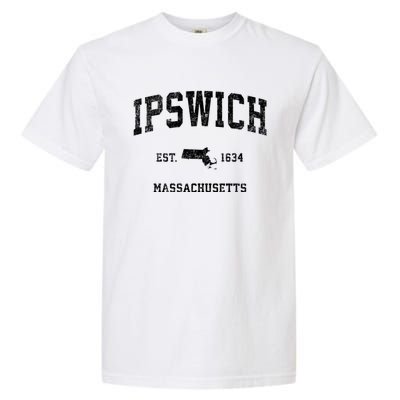 Ipswich Massachusetts Ma Vintage Sports Garment-Dyed Heavyweight T-Shirt