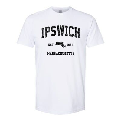 Ipswich Massachusetts Ma Vintage Sports Softstyle CVC T-Shirt