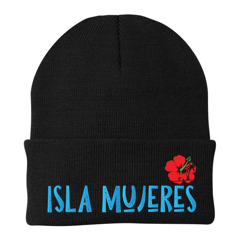 Isla Mujeres Mexico Vacation Souvenirs Matching Family Trip Funny Gift Beanie