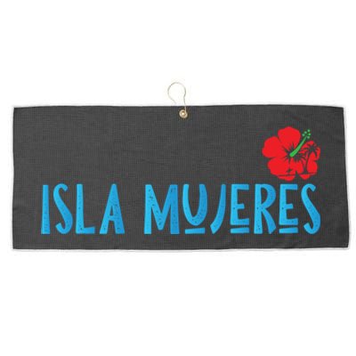 Isla Mujeres Mexico Vacation Souvenirs Matching Family Trip Funny Gift Large Microfiber Waffle Golf Towel