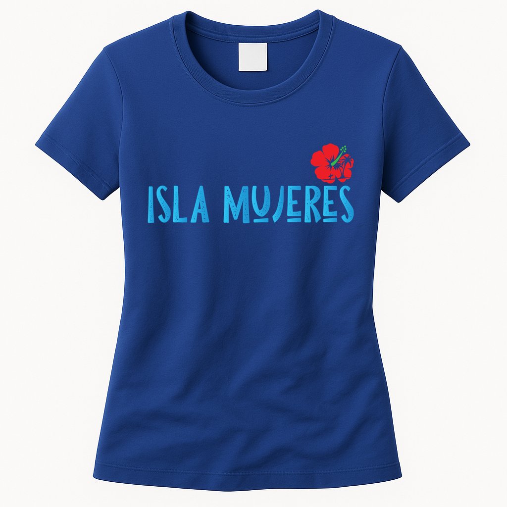 Isla Mujeres Mexico Vacation Souvenirs Matching Family Trip Funny Gift Womens T-Shirt