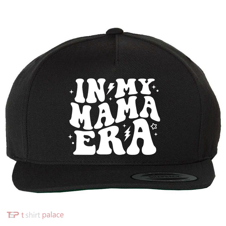In My Mama Era Cute Mothers Day Wool Snapback Cap