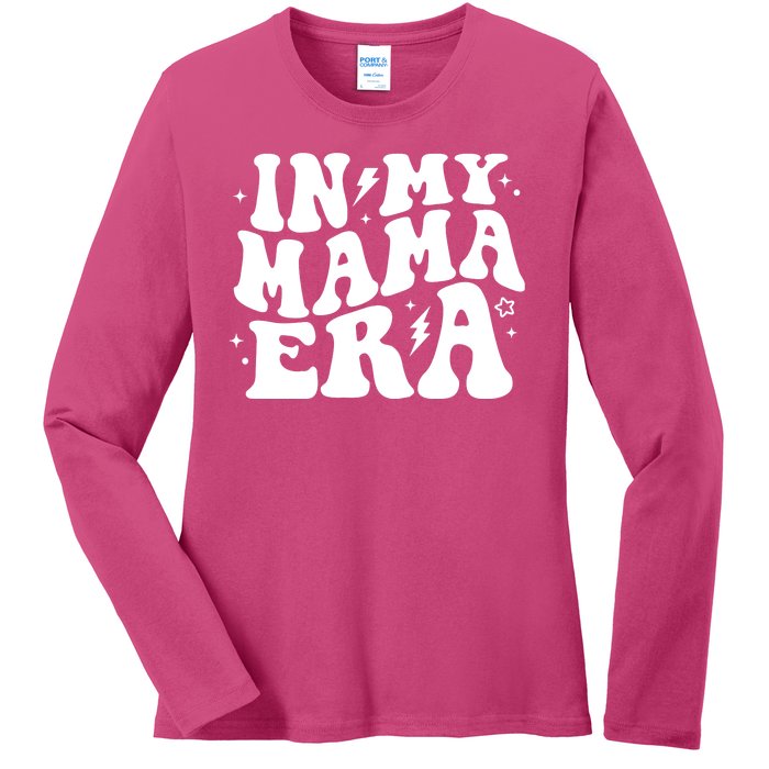 In My Mama Era Cute Mothers Day Ladies Long Sleeve Shirt