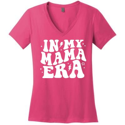 In My Mama Era Cute Mothers Day Women's V-Neck T-Shirt