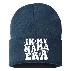 In My Mama Era Cute Mothers Day Sustainable Knit Beanie