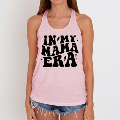 In My Mama Era Cute Mothers Day Women's Knotted Racerback Tank