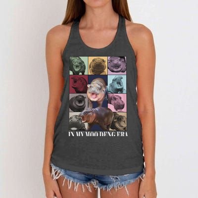 In My Moo Deng Era , Moo Deng Lover Women's Knotted Racerback Tank