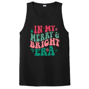 In My Merry and Bright Era Cute Groovy Retro Xmas Christmas  PosiCharge Competitor Tank